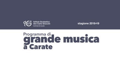 Grande musica 2018-19/ Incontri con grandi opere della storia della musica