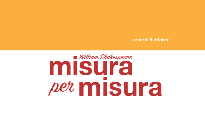 teatro 2018/ misura per misura