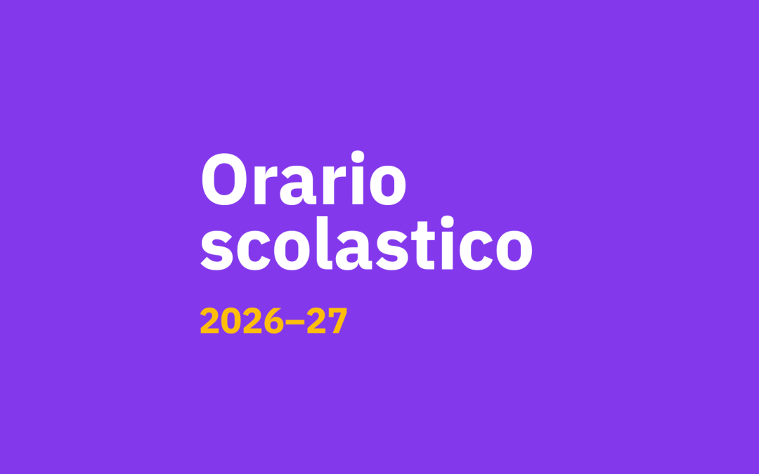 Orario scolastico 2026-27