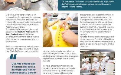 Le ricette dell’Alberghiero nelle edicole di tutta Italia: ogni mese sulle pagine di GialloZafferano