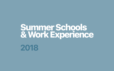 DCG Summer Schools & Work Experience / 2018
