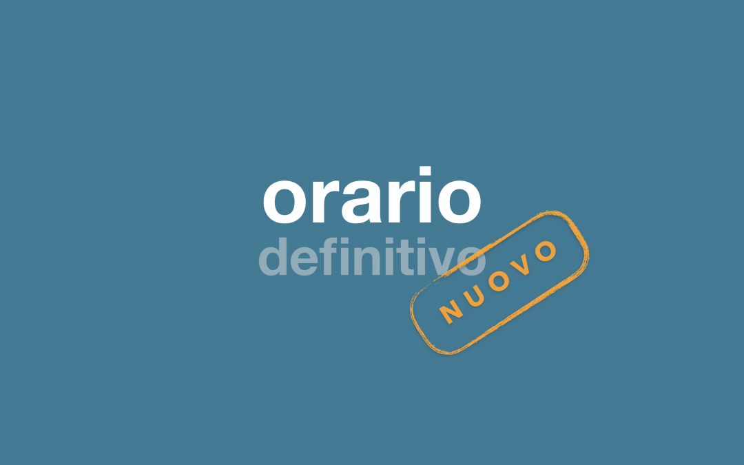 Orario scolastico 2019-20