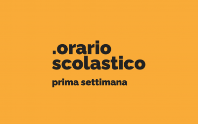 Orario scolastico 2021-22 / prima settimana