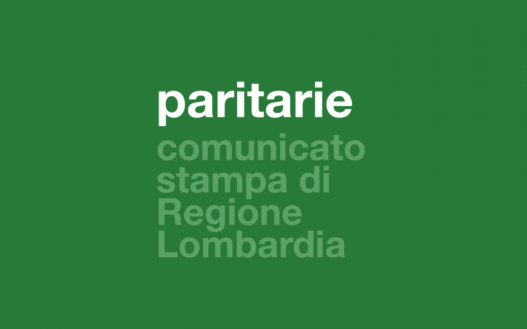 paritarie/ comunicato stampa Regione Lombardia